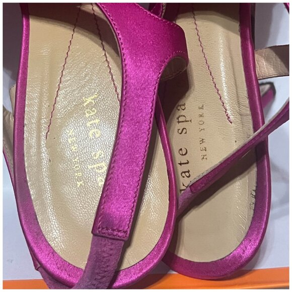 Kate Spade • Lalita Ruffle Bow Heels • Women’s 9.5 • Fuchsia • With Box - Picture 5 of 8